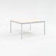 2000 Florence Knoll Coffee Table with Chromed Steel Base and Marble Top 36 inch