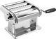 8356 Atlas Ampia Pasta Machine, Made in Italy, Chrome Plated Steel, Silver, Incl