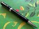Aurora Talentum Black Resin Ballpoint Pen Chrome Trims