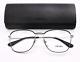 PRADA Eyeglasses VPR 57V 327-1O1 Black Chrome Frames Clear Lens 54-17-140