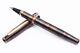 Rusty Rollerball Etched Pure Sterling Silver Red Gold Plated 18 Kt Black Ink