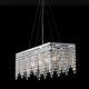 Suspended Lights Crystal Clear Modern Design Chrome Plated